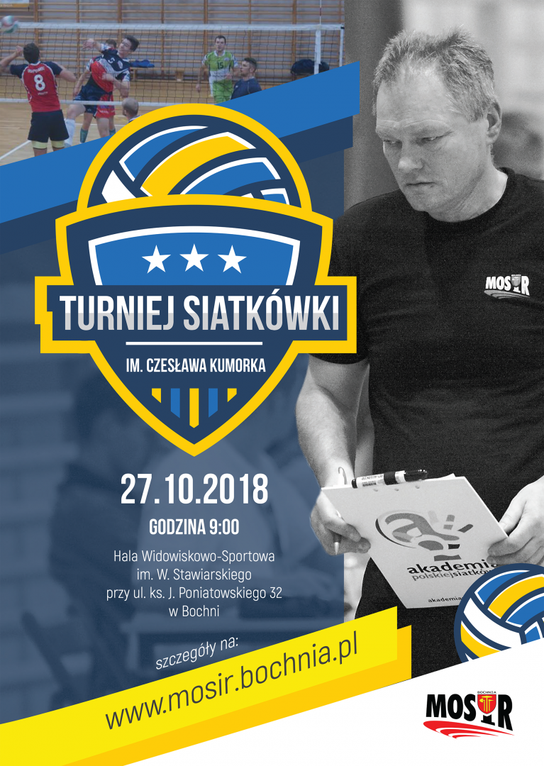 Zapraszamy na III Turniej Siatkówki im. Cz. Kumorka,  27.10.2018 r.