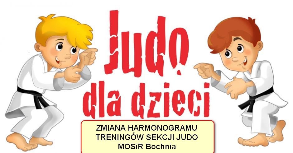 Od 7 września zmiany w harmonogramie treningów sekcji JUDO !!!