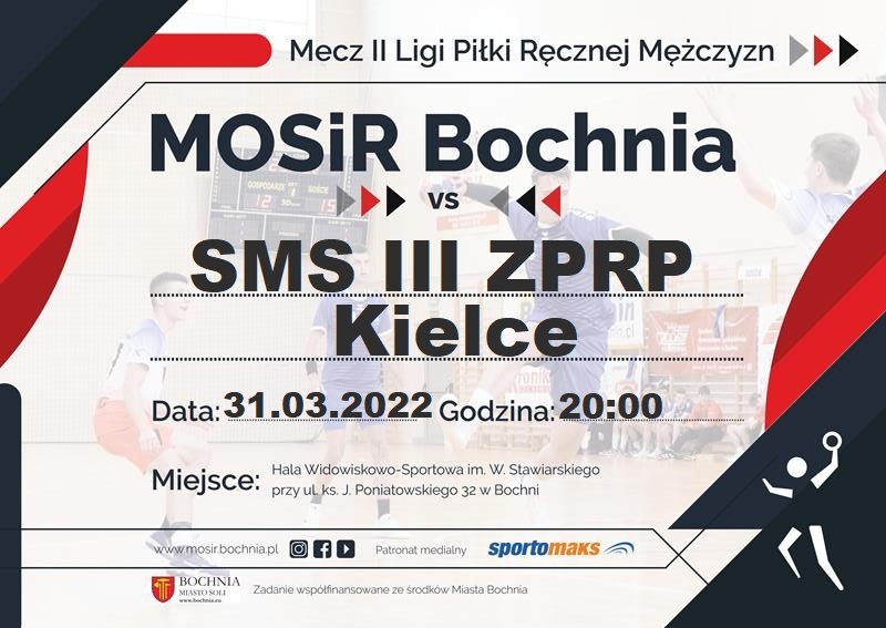 W czwartek mecz MOSiR Bochnia – SMS III ZPRP Kielce / II Liga Mężczyzn