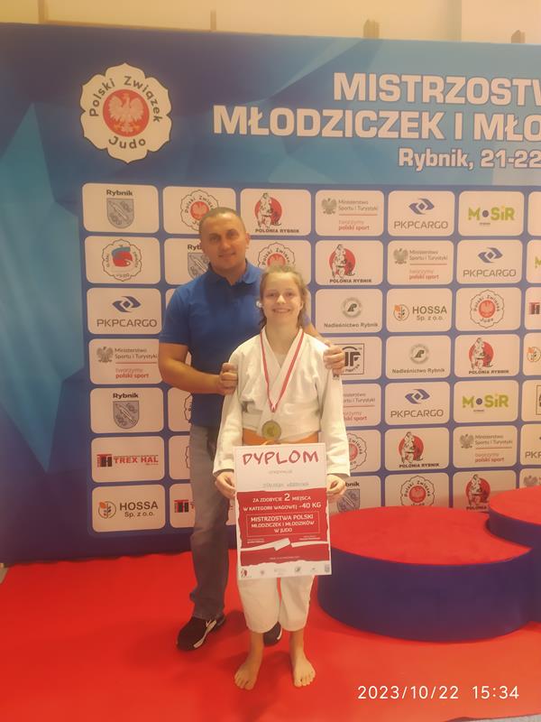 II-miejsce-Weroniki-Stachury-na-MP-Judo-Mlodziczek-w-Rybniku-22.10.2023