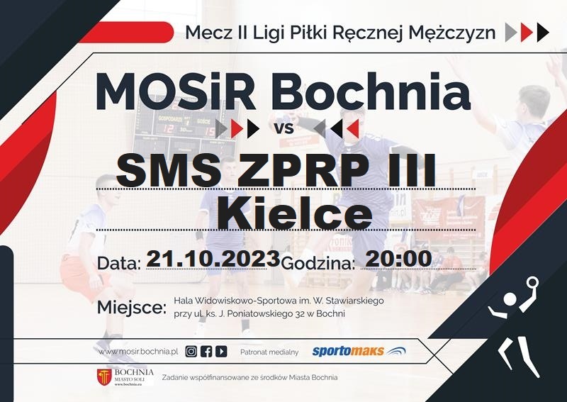 Zapraszamy na mecz: MOSiR Bochnia – SMS ZPRP III Kielce / II liga mężczyzn