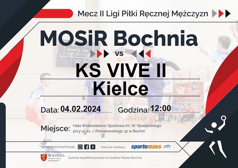 4 lutego: MOSiR Bochnia – KS VIVE II Kielce / II liga mężczyzn