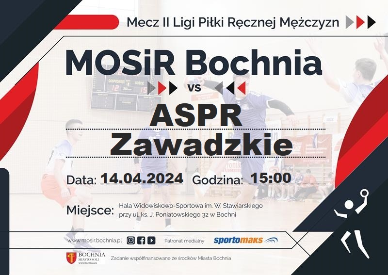 14 kwietnia: MOSiR Bochnia – ASPR Zawadzkie / II liga mężczyzn