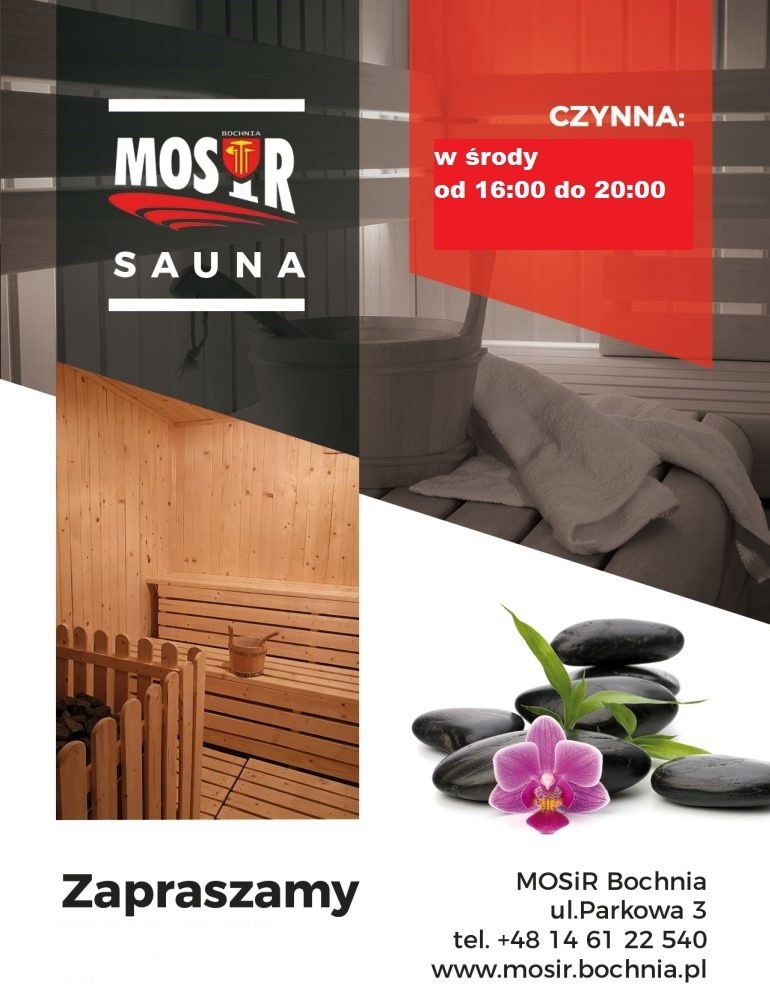 W wiosenny chłód – sauna MOSiR Bochnia!